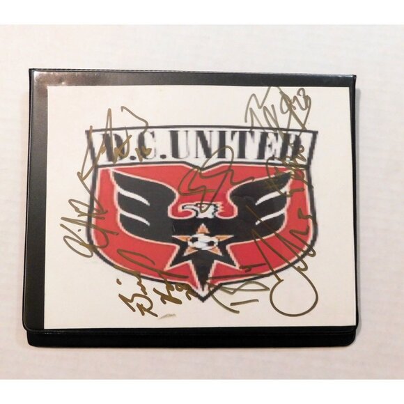 DC United Soccer Team Autographed Collectors Card Album 10 Upper Deck Cards - Picture 1 of 6